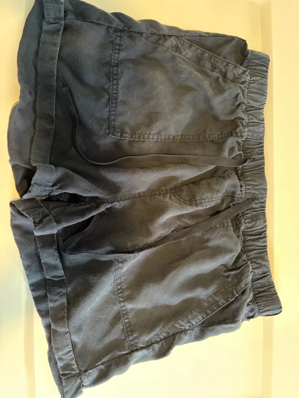 Workshop Republic Clothing Navy Elastic Waist Shorts